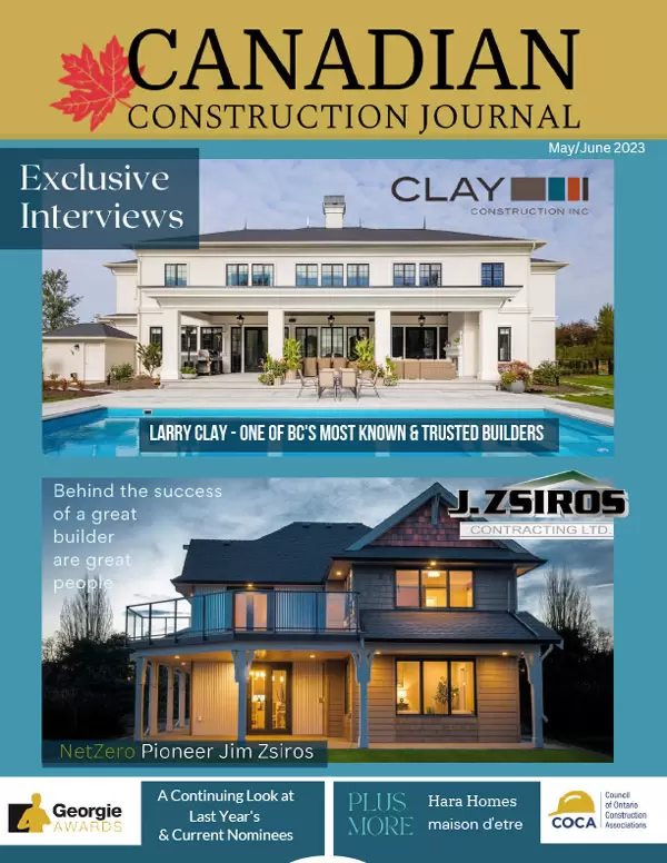 Canadian Construction Journal 2023 cover